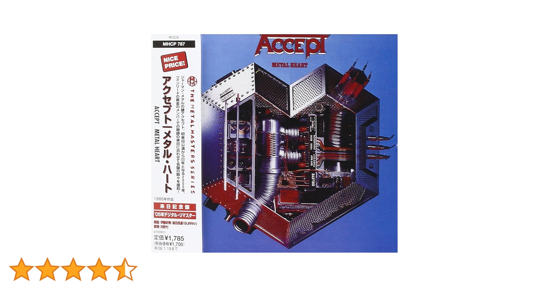 ACCEPT アクセプト　　ヘヴィメタル　レコード Amazon.co.jp: メタル・ハート: ミュージック